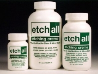 etchall Etching Cream (4oz) for Glass, Mirrors, Ceramics, Porcelain,  Marble, and Slate - for Makers, Creators, Crafters, DIY'ers of All Ages 
